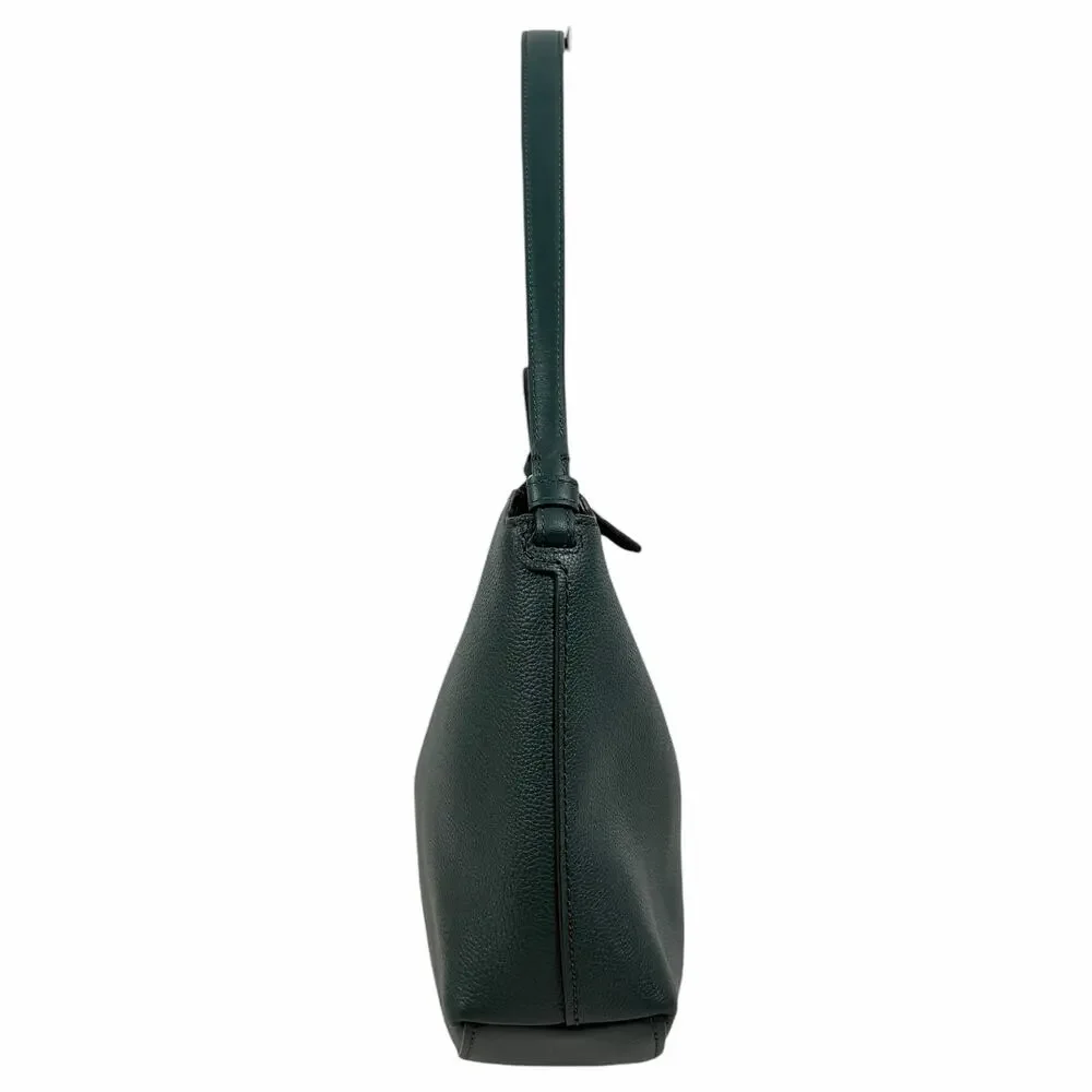 Kate Spade Loop Large Shoulder Bag Pebble Leather Midnight Green